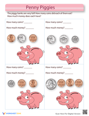 Penny Piggies Math Fun