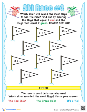 Ski Race Math: Winter Sports Activity