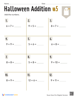 Halloween Addition: Spooky Math Fun