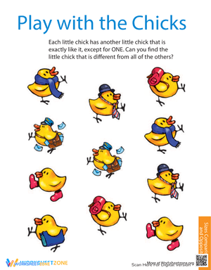 Play with the Chicks: Counting Worksheet