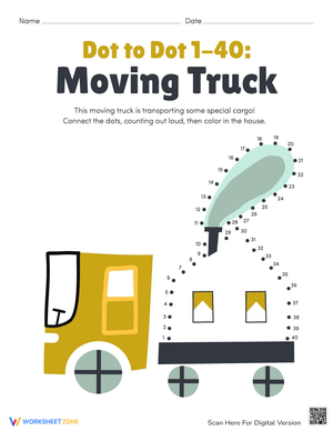 Dot to Dot 1–40: Moving Truck