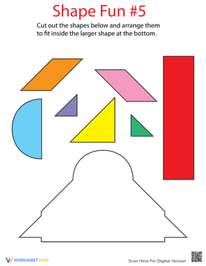 Play with Shapes Activity Worksheet