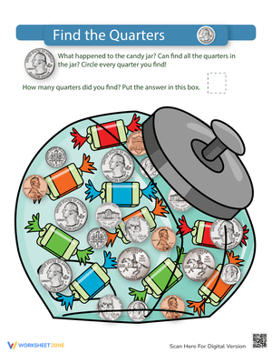 Finding Quarters Worksheet