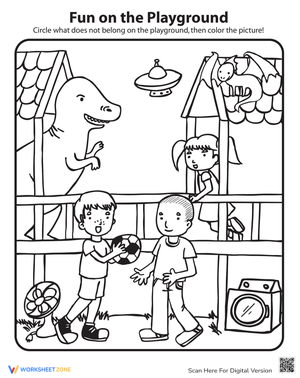 On the Playground Worksheet