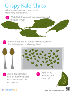 Kale Chips Recipe Worksheet