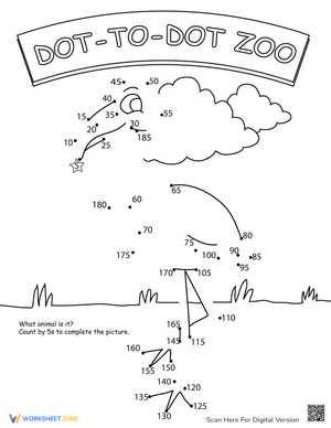 Skip Count Dot to Dot Worksheet