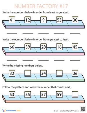 Number Factory Worksheet: Mastering Number Bonds