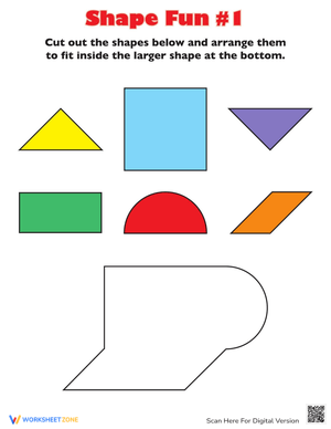 Shape Fun Worksheet for Kids