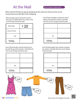 How Much Change? Worksheet
