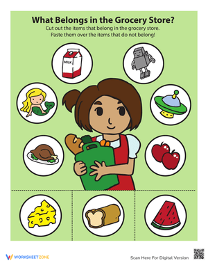 Play the Grocery Store Game Worksheet