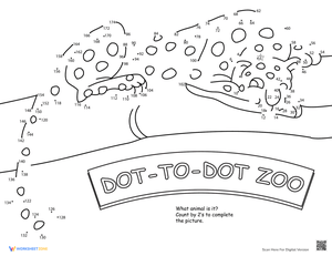 Connect the Dots: Zoo Animal Dot to Dot Fun