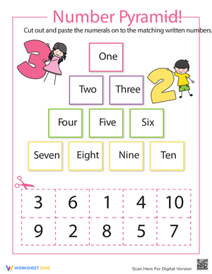 Number Pyramid: 1-10