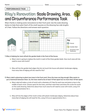 Riley's Renovation: Scale Drawing Worksheet