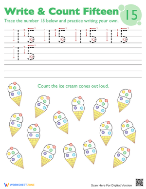 Trace Number 15 Worksheet