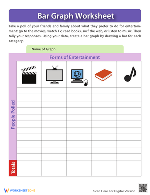 Forms of Entertainment Graph Worksheet