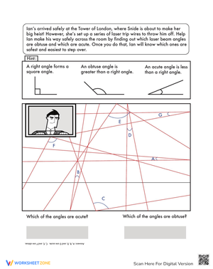 Laser Angles Worksheet