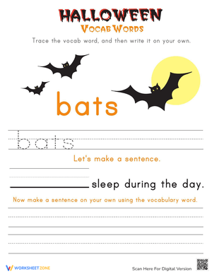 Halloween Sight Words: Fun Worksheet for Kids