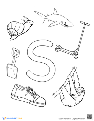 Letter S Sound Recognition Worksheet