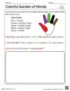 Colorful Garden of Words