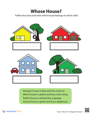 Pre-Reading House Game