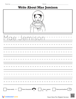 Write About Mae Jemison