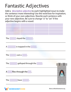Use Descriptive Adjectives