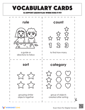 Vocabulary Cards: Where Does it Fit?