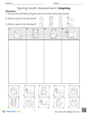 Spring Math Assessment Graphing Worksheet