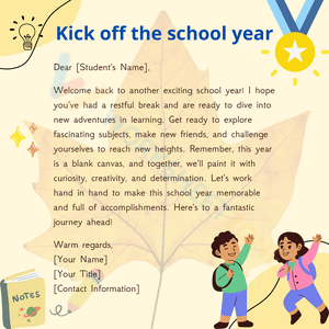 Kick Off the School Year Activity