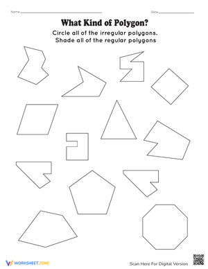 Identifying Polygons Worksheet