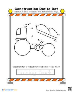 Mining Truck Dot-to-Dot 