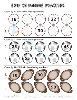 Skip Counting Practice Fun