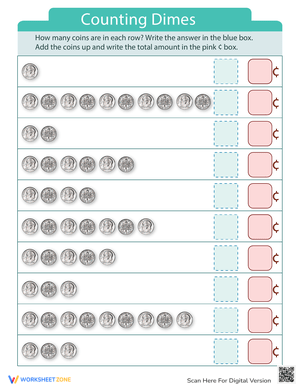 Practice Counting Dimes