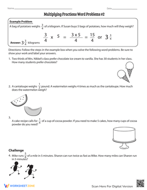 Master Multiplying Fractions: Engaging Word Problems Included