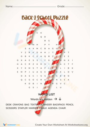 Fun Back-to-School Activity Worksheet