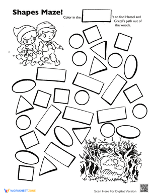 Hansel and Gretel Shape Maze