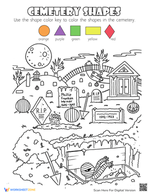 Cemetery Shapes Worksheet