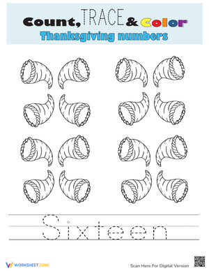 Count, Trace, and Color: Fun Early Math Worksheet