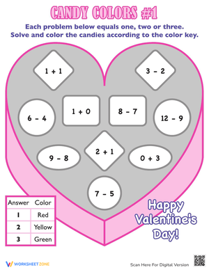 Valentine's Day Math: Fun and Festive Math Worksheet