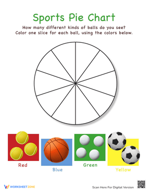 Sports Pie Chart Analysis Worksheet
