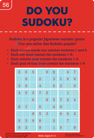 Do You Sudoku Puzzle Worksheet