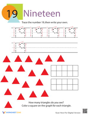 Tracing Numbers & Counting: 19