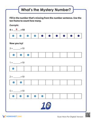 Solve the Mystery Number Worksheet