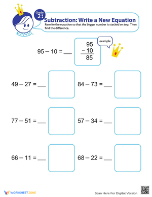 Writing Subtraction Equations: Practice Math Skills