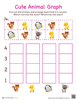 Graphing Animals: Cut and Paste Activity