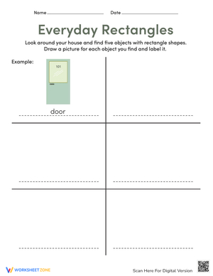 Identify Rectangles in Everyday Shapes