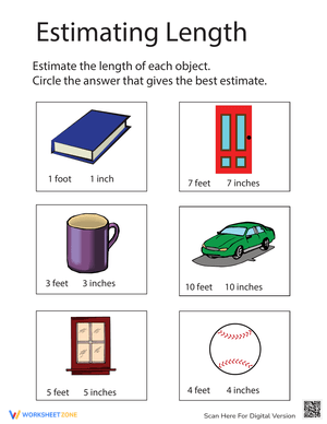Estimating Length: Practice Estimates