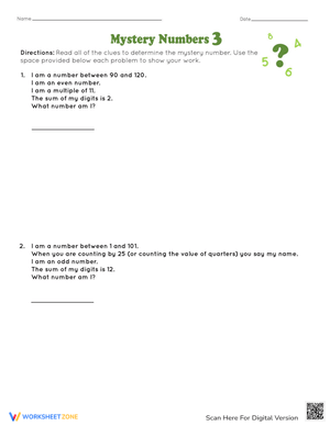 Solve Mystery Numbers with Engaging Math Puzzles