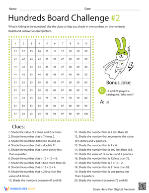 Hundreds Board Challenge: Number Sense