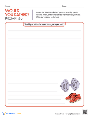 Would You Rather Prompt 5: Decision Time